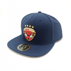 Lausitzer Füchse - ADULT Flat-Cap - navy - Logo farbig - 60cm